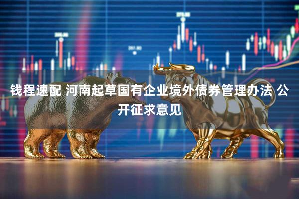 钱程速配 河南起草国有企业境外债券管理办法 公开征求意见