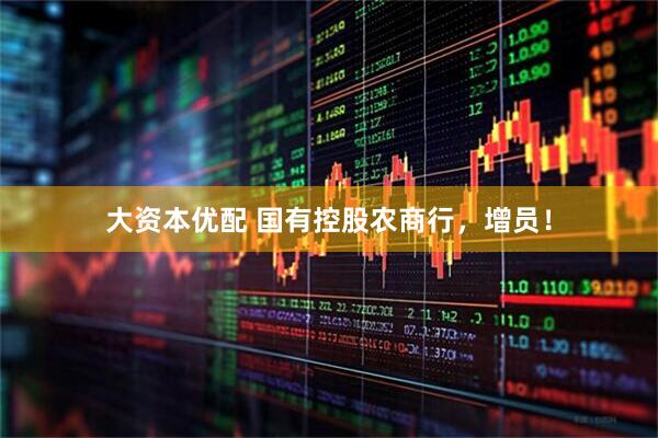 大资本优配 国有控股农商行，增员！